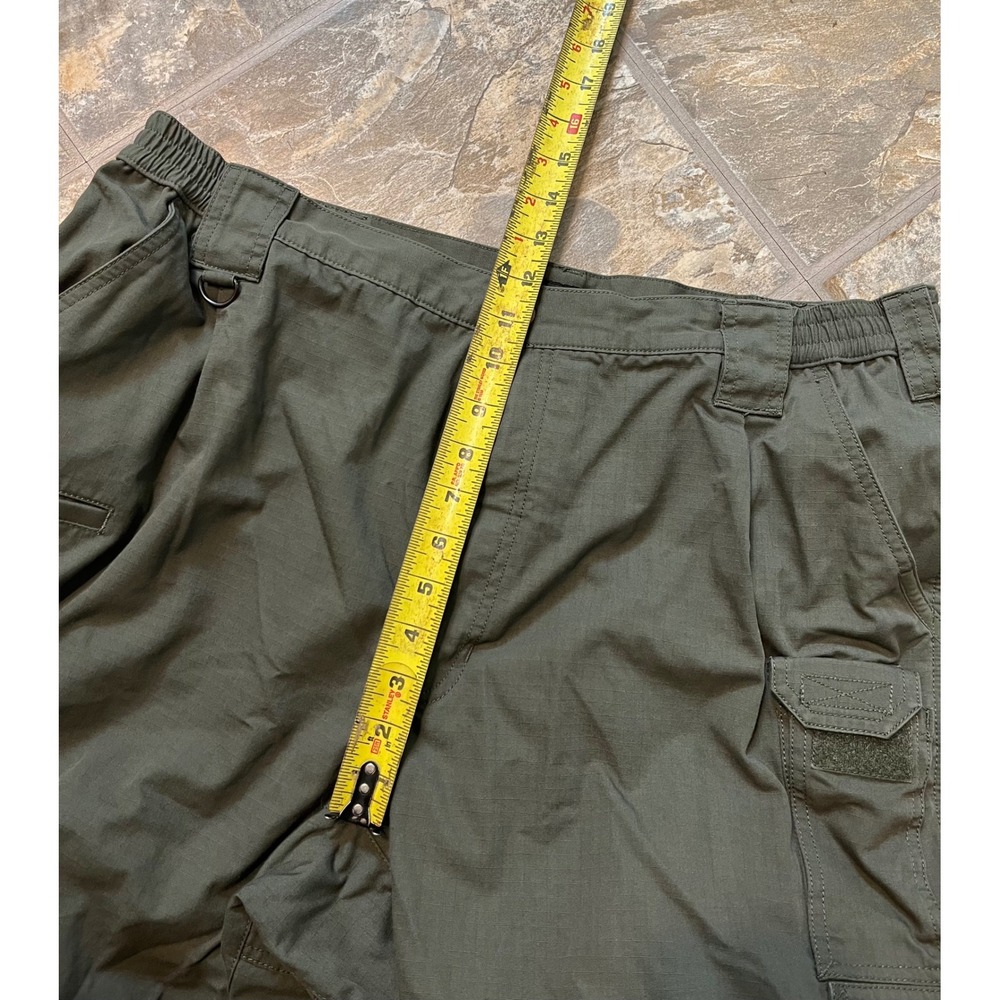 5.11 Tactical Taclite Pro Cargo Pants Mens 42x30 Green Ripstop 74273 - Picture 8 of 10